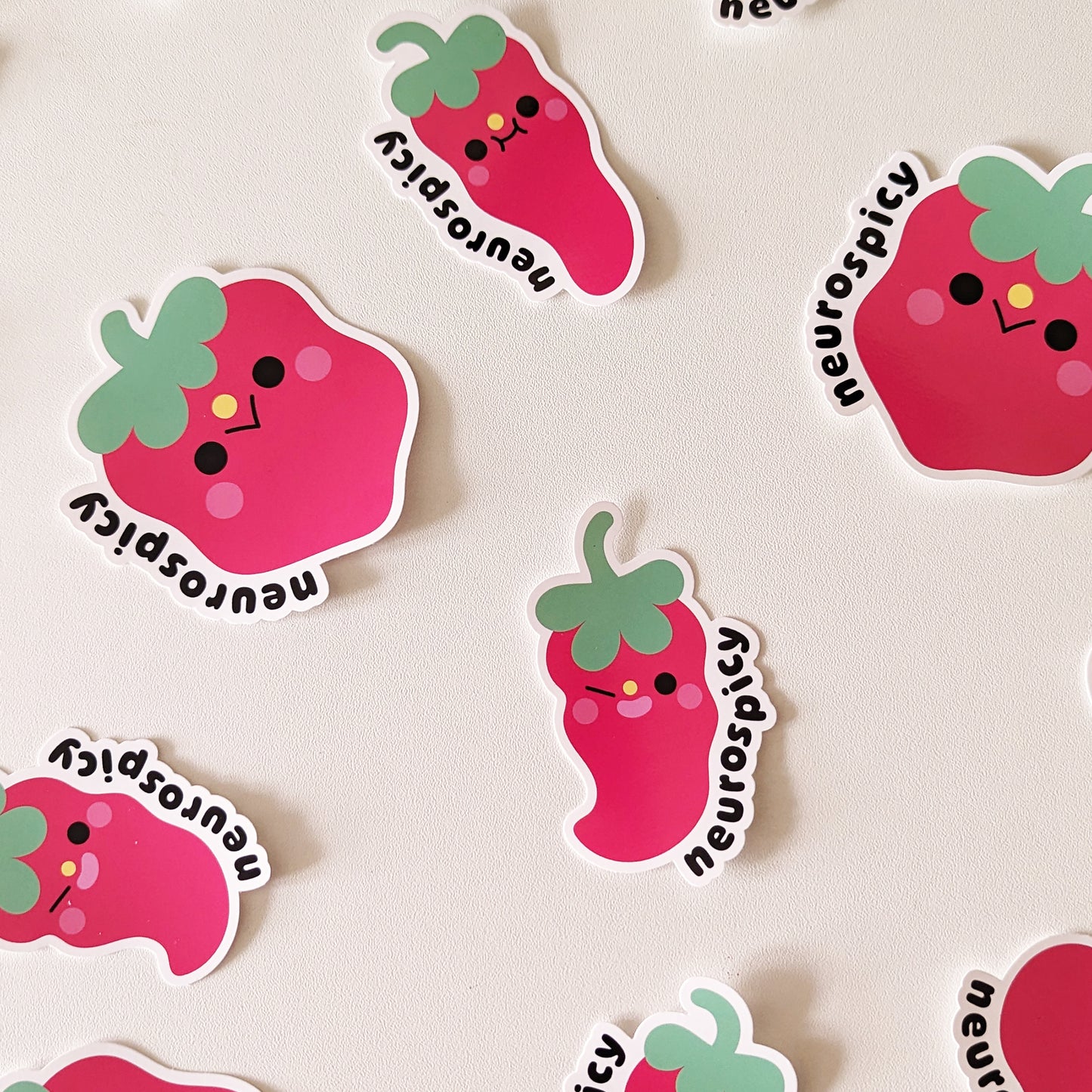 "Neurospicy" Pep the Chilli Pepper Sticker