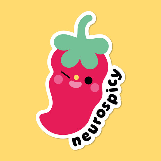 "Neurospicy" Pep the Chilli Pepper Sticker