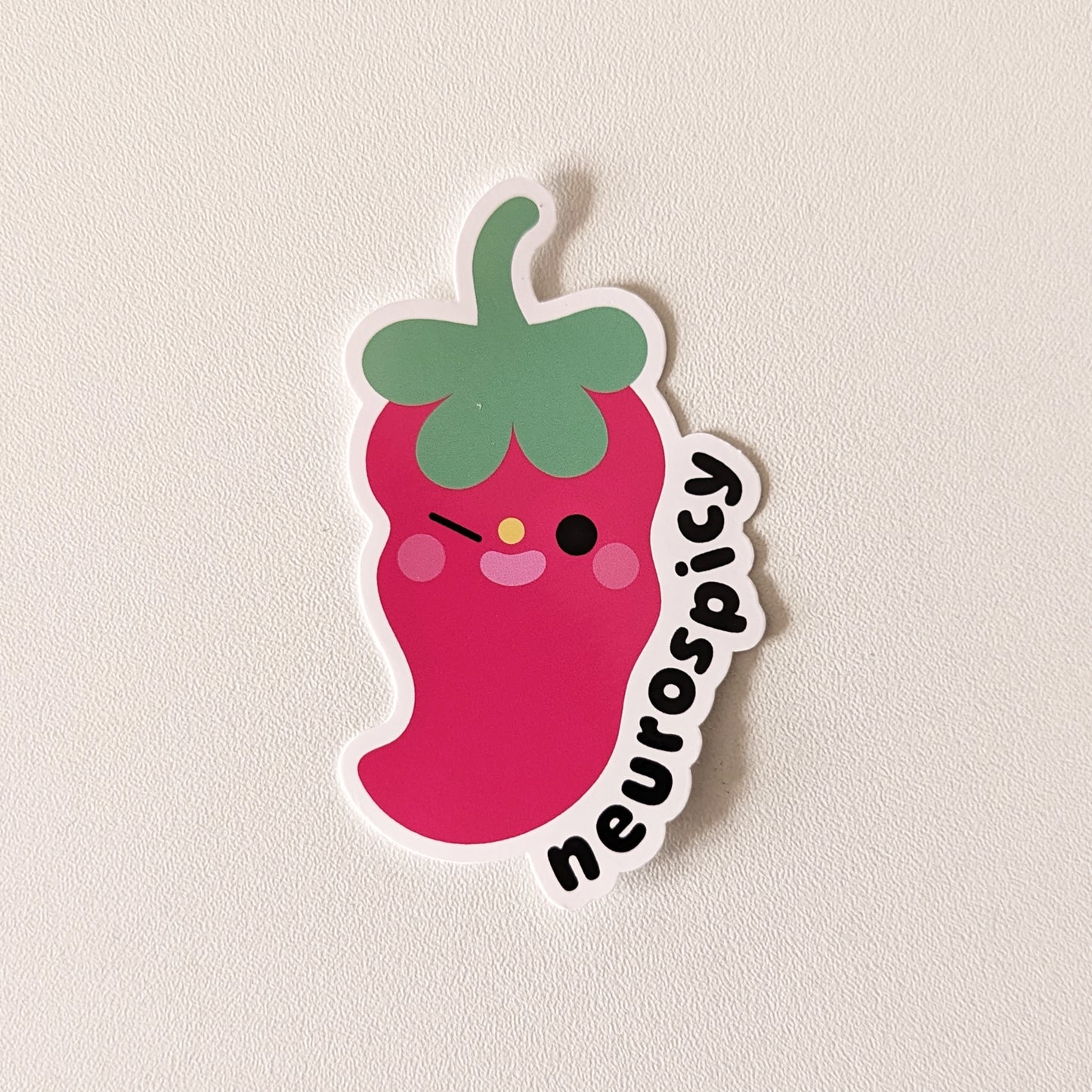 "Neurospicy" Pep the Chilli Pepper Sticker